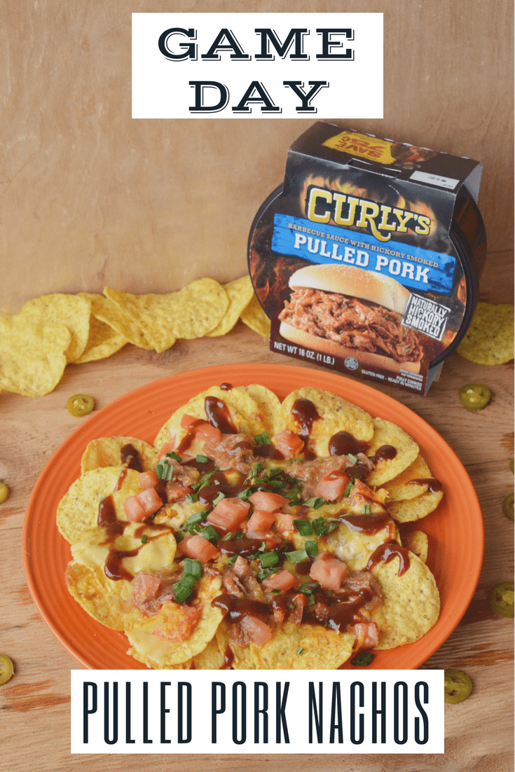 Enjoy game day even more when you make these delicious Game Day Pulled Pork Nachos using Curly's BBQ Pulled Pork!