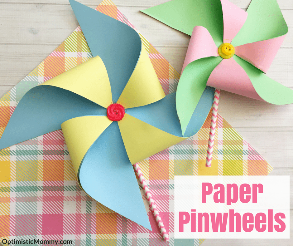 Making Paper Pinwheels Tutorial