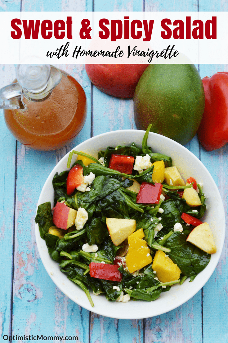 Sweet and Spicy Salad - This salad recipe will liven up your dinner! The homemade vinaigrette is amazing too!