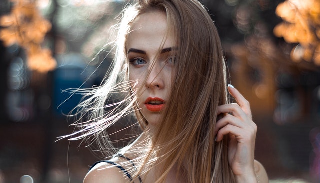 white girl with amazing hair