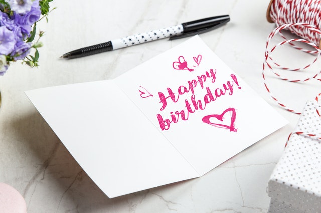 Personalise a Birthday Card 