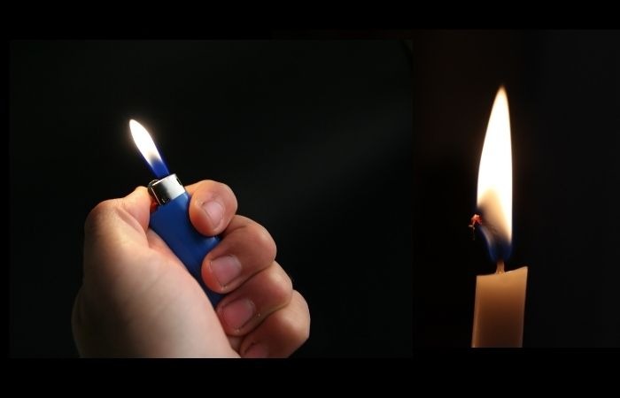 Using Candle or Grill Lighter