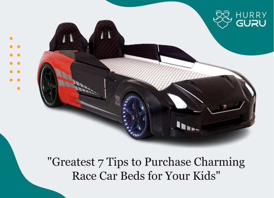 A racing car bed.