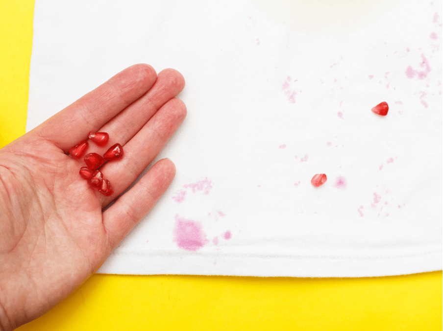 Pomegranate Stains.