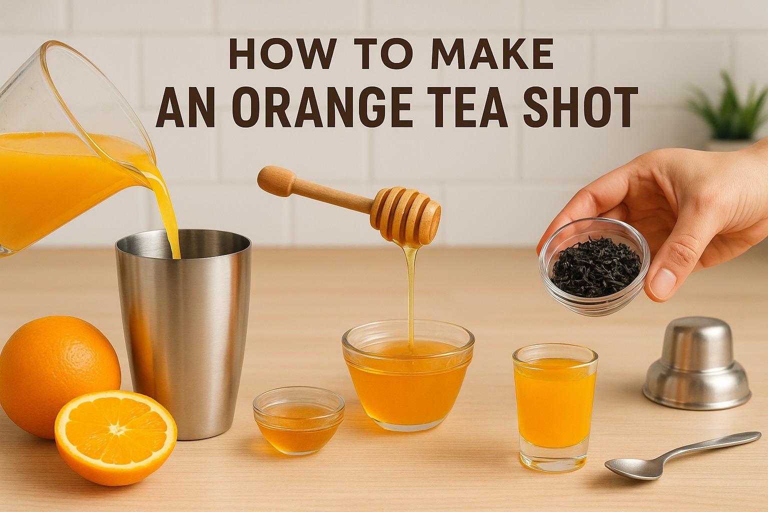 How to Make an Orange Tea Shot