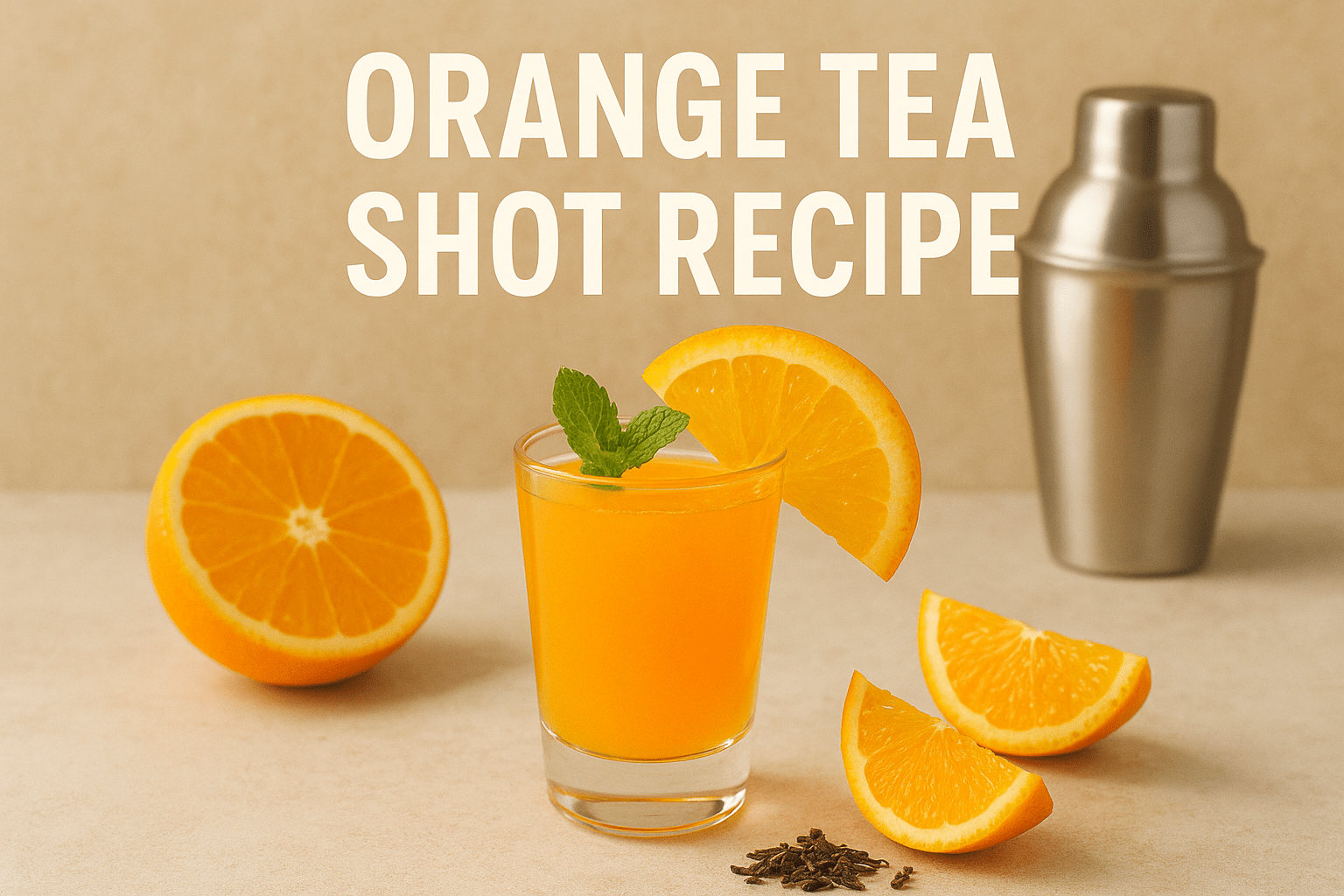 orange tea shot recipe