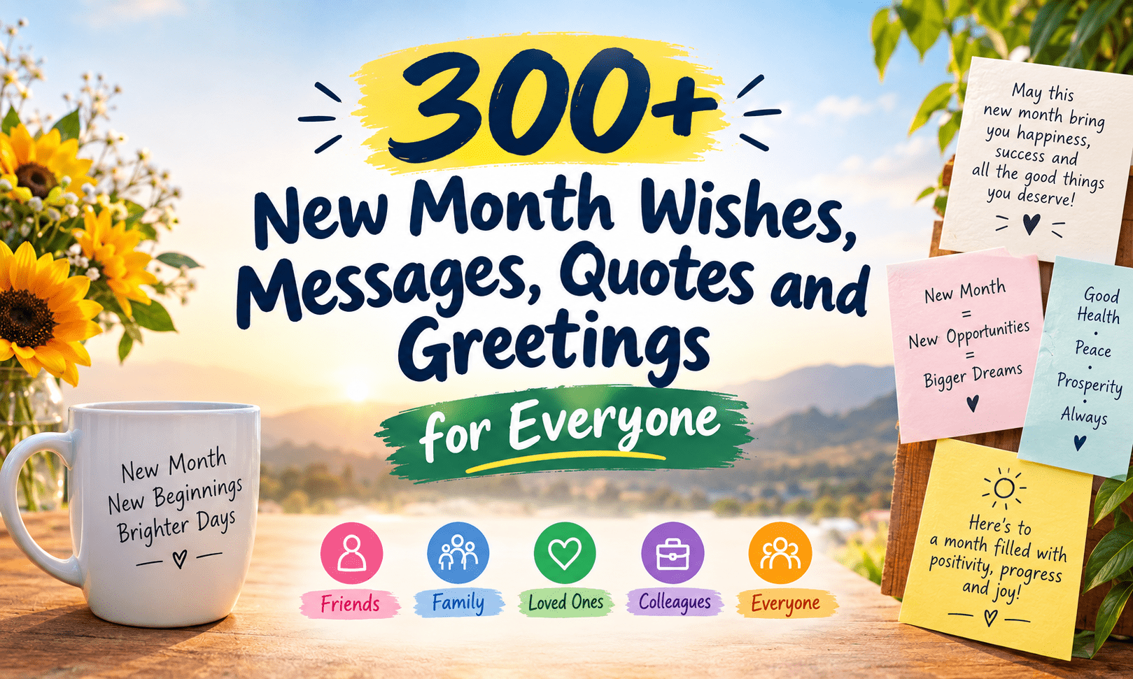 300+ New Month Wishes, Messages, Quotes and Greetings for Everyone