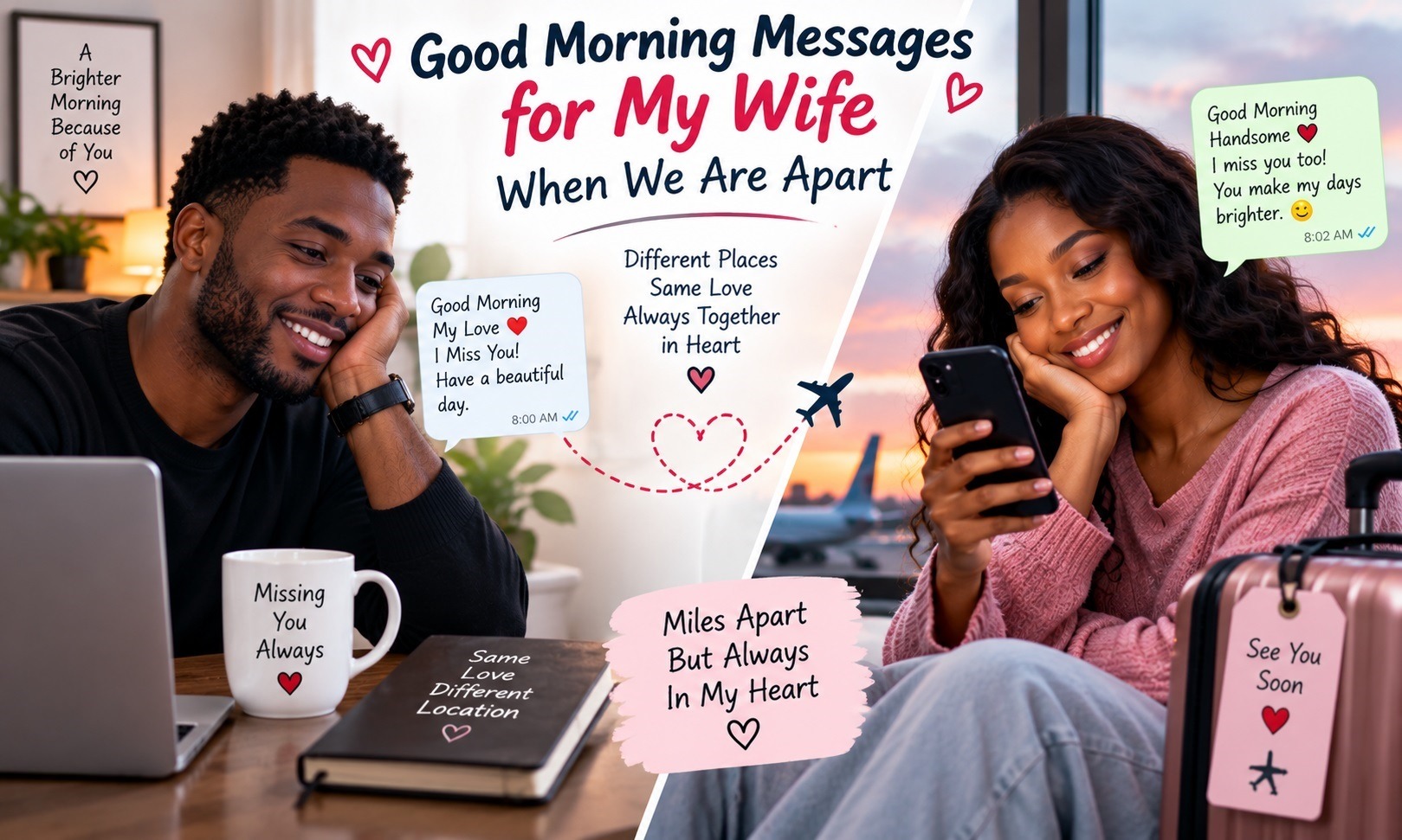 Good Morning Messages for My Wife When We Are Apart