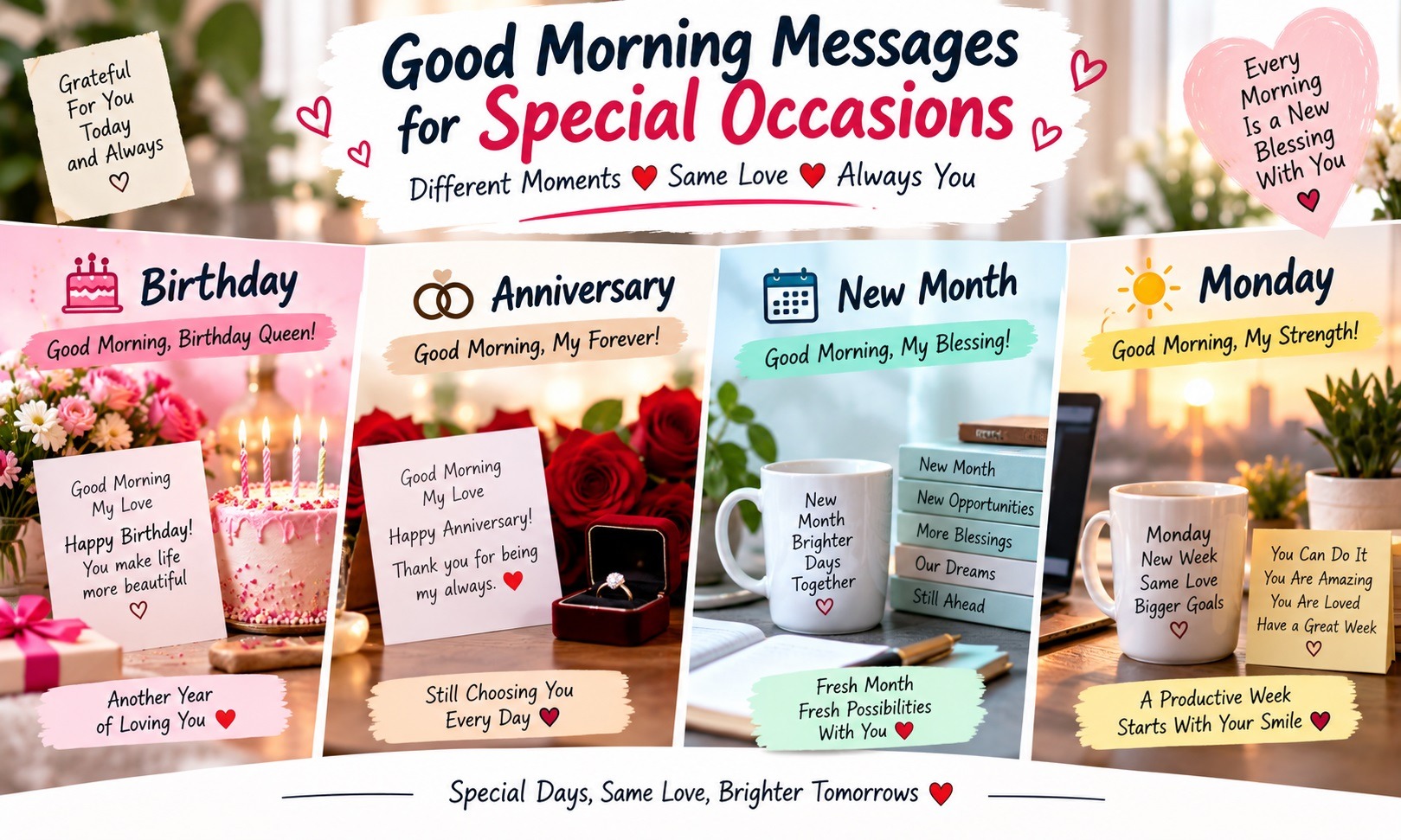 Good Morning Messages for Special Occasions