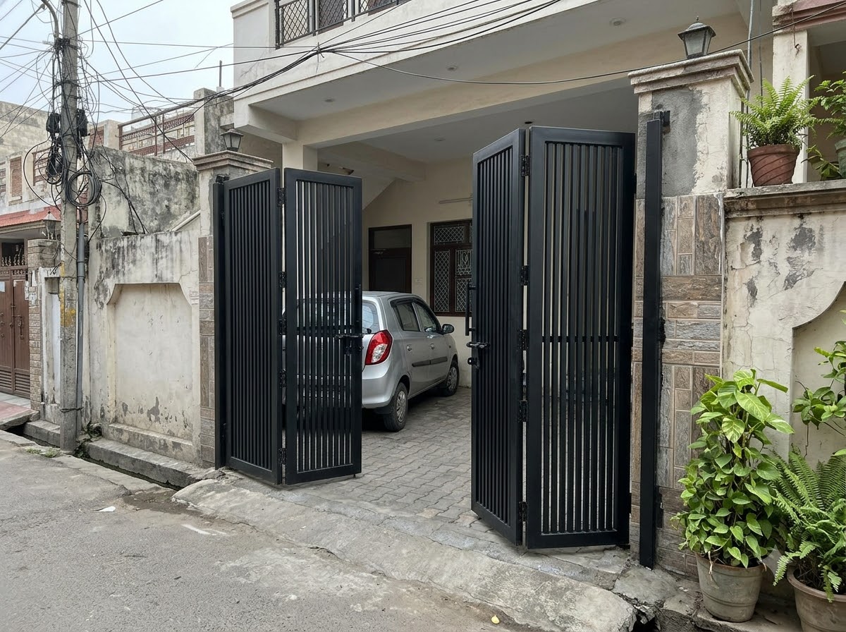 Bi-folding gate