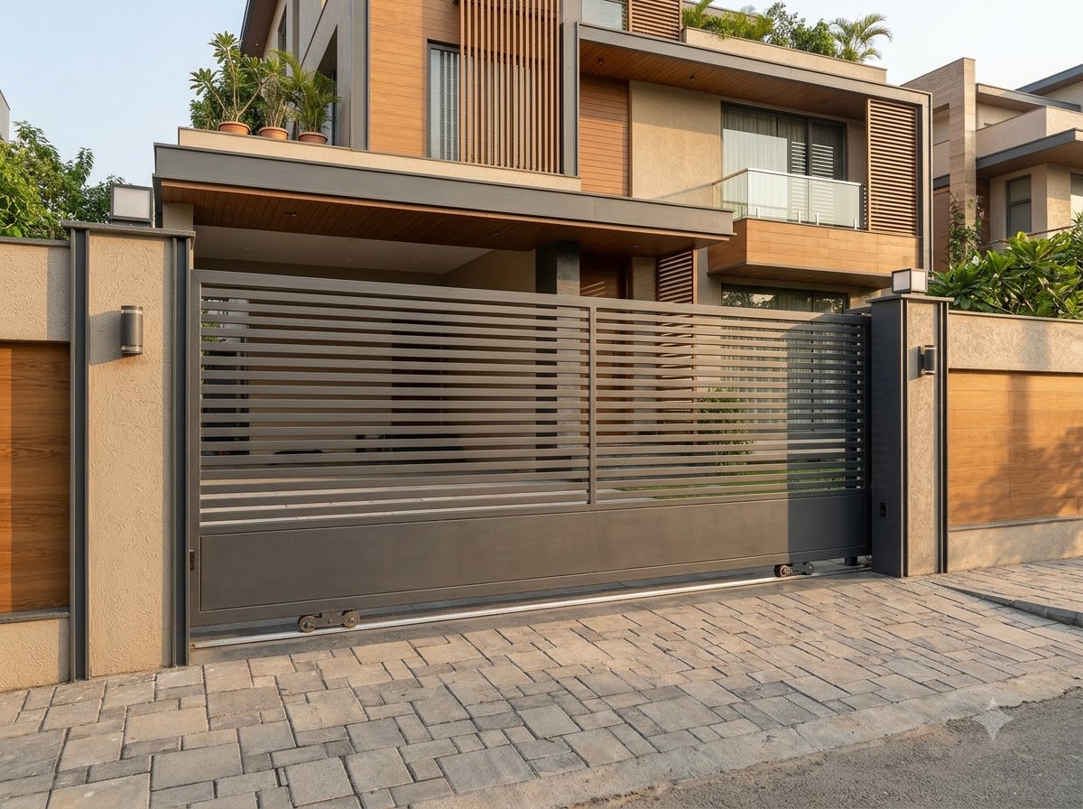 Horizontal slat MS gate