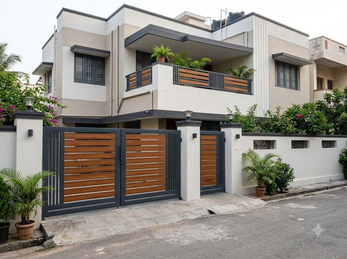  Two-tone painted MS gate