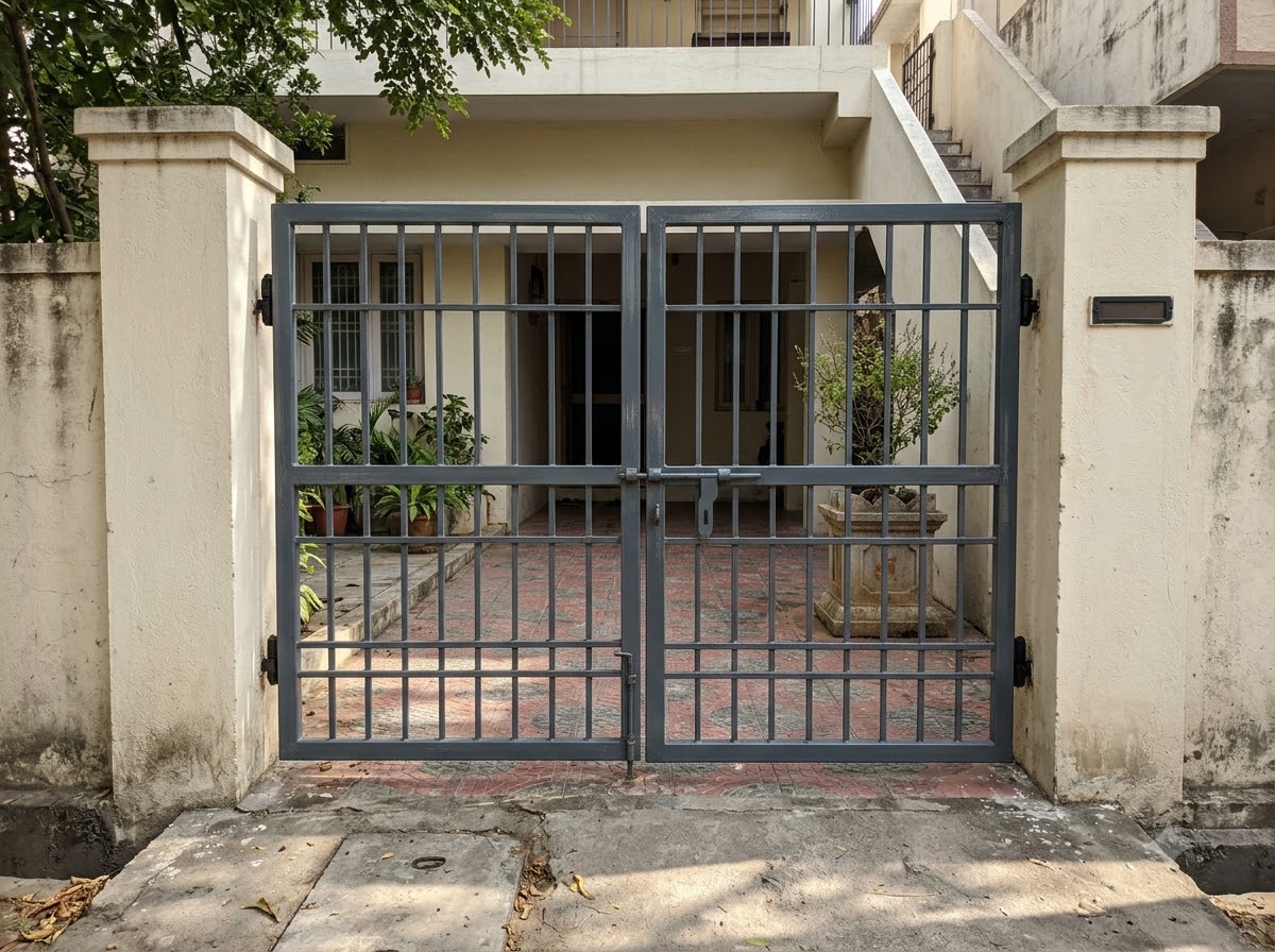Simple MS flat-bar grill gate